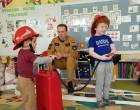 Spotkanie  najmłodszych przedszkolaków ze strażakiem